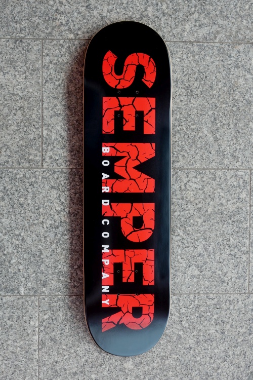Semper Skateboards Crack red size 8.0