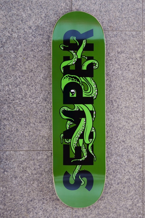 Deck Semper Skateboards Octopus green size 8.5