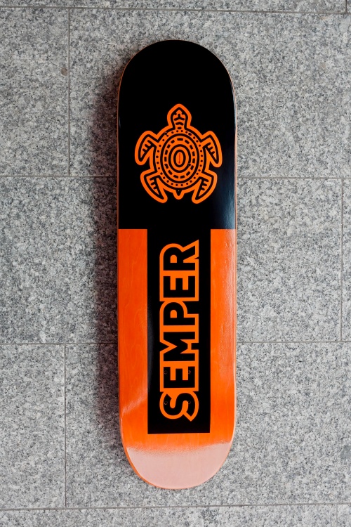 Semper Skateboards Turtle orange size 8.25